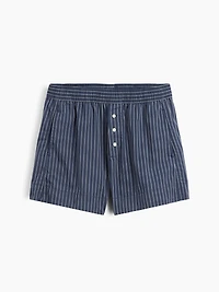 Organic Cotton Poplin Stripe Boxer Shorts