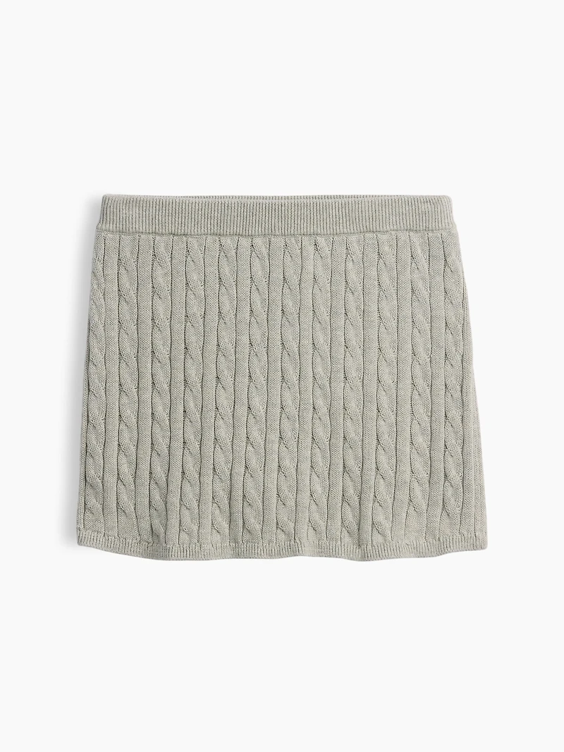 Kids Cable-Knit Sweater Skort