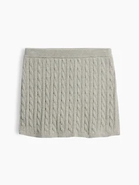 Kids Cable-Knit Sweater Skort