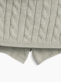 Kids Cable-Knit Sweater Skort