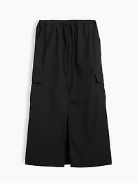 Poplin Easy Cargo Maxi Skirt