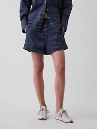 Organic Cotton Poplin Stripe Boxer Shorts