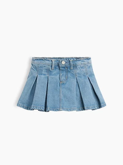 Baby & Toddler Denim Pleated Skort