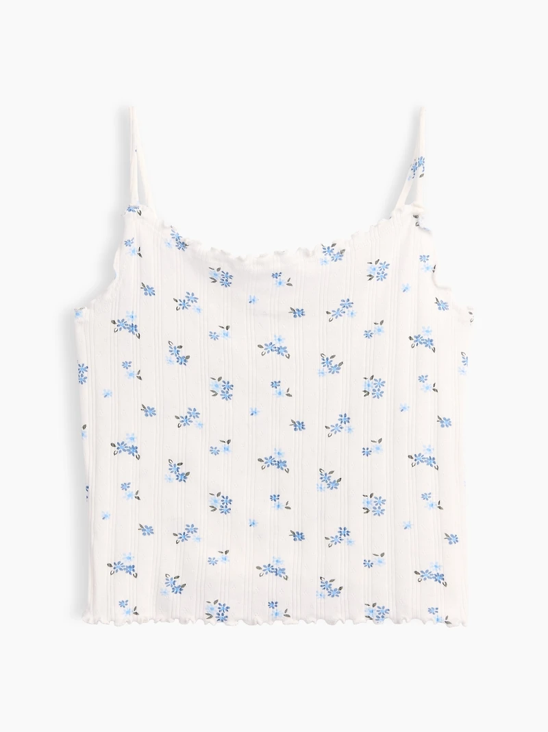 Kids Pointelle Rib Cami