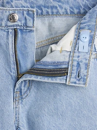 Kids Low Rise Lace-Trim Baggy Jeans