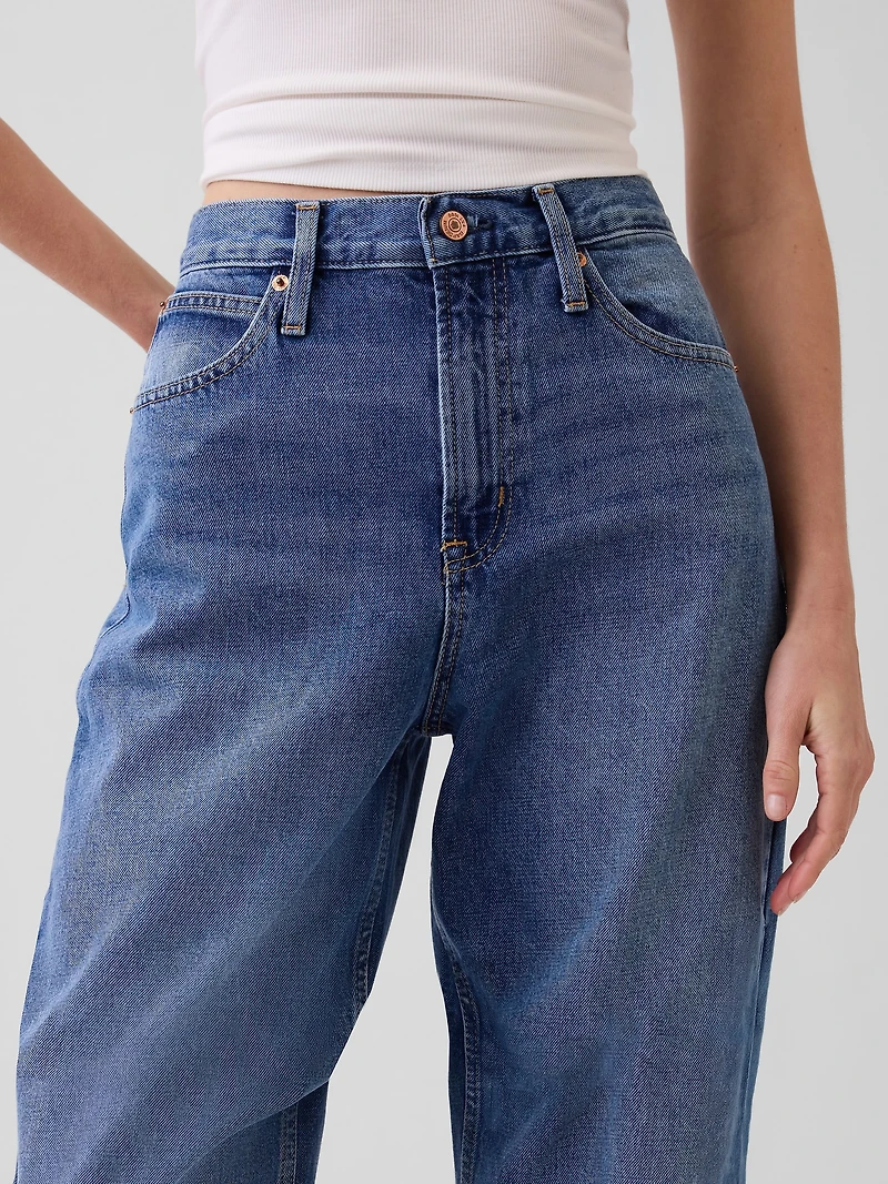 High Rise Barrel Jeans