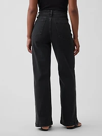 Curvy High Rise Stride Wide-Leg Jeans
