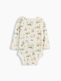 Baby First Favorites Organic Cotton Brannan Bear Toile Bodysuit