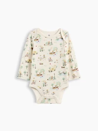 Baby First Favorites Organic Cotton Brannan Bear Toile Bodysuit
