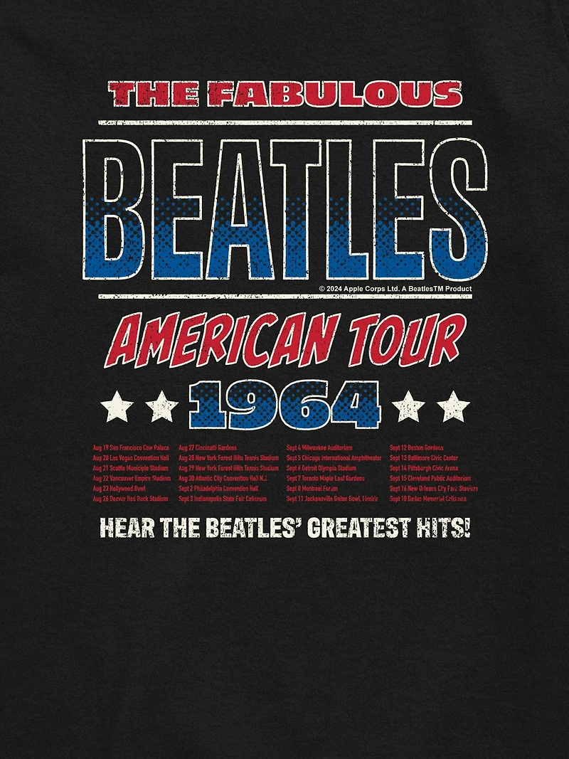 Kids The Beatles American Tour 64 Short Sleeve Graphic T-Shirt