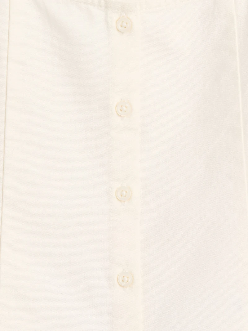 Lace-Trim Button-Front Top