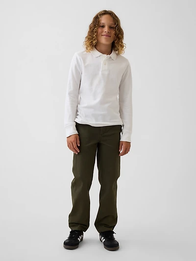 Kids Modern Uniform Loose Khakis