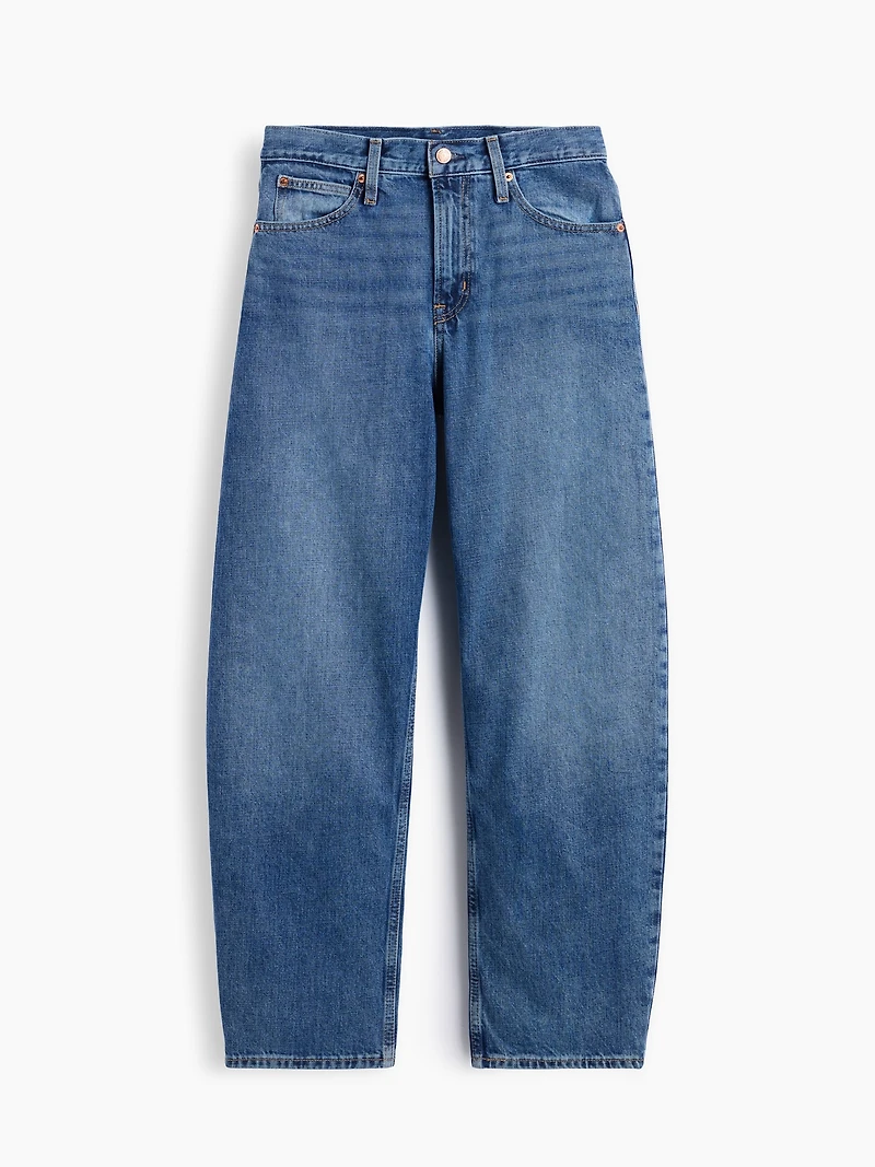 High Rise Barrel Jeans