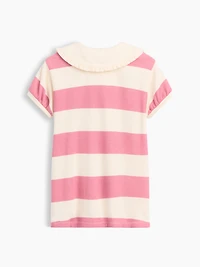 Baby & Toddler French Terry Collared Print Dress