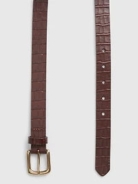 Crocodile Leather Belt