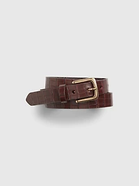 Crocodile Leather Belt