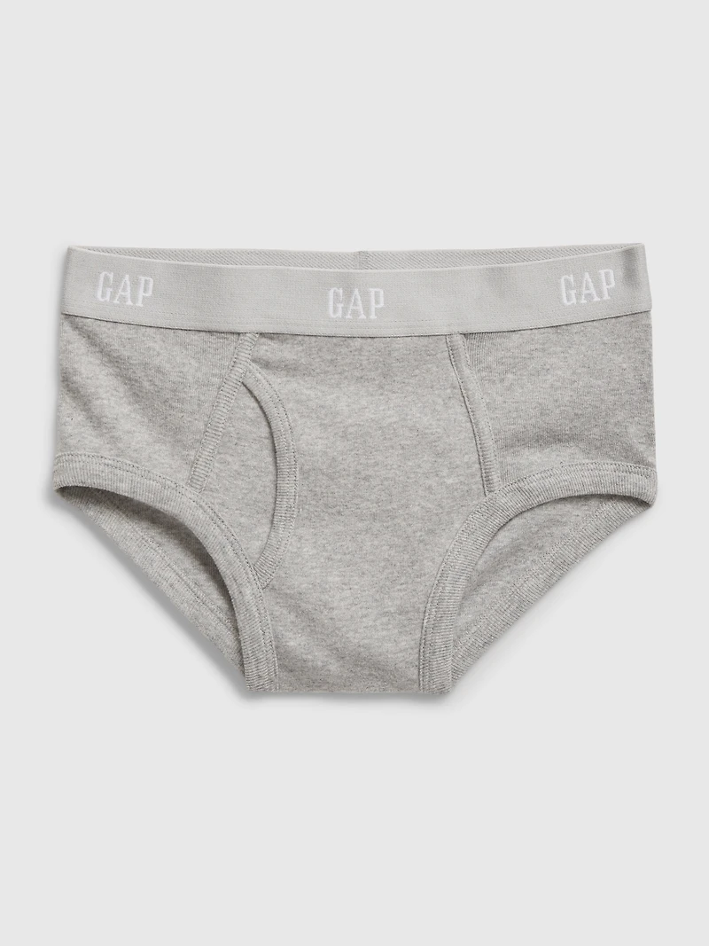 Kids Organic Cotton Solid Briefs