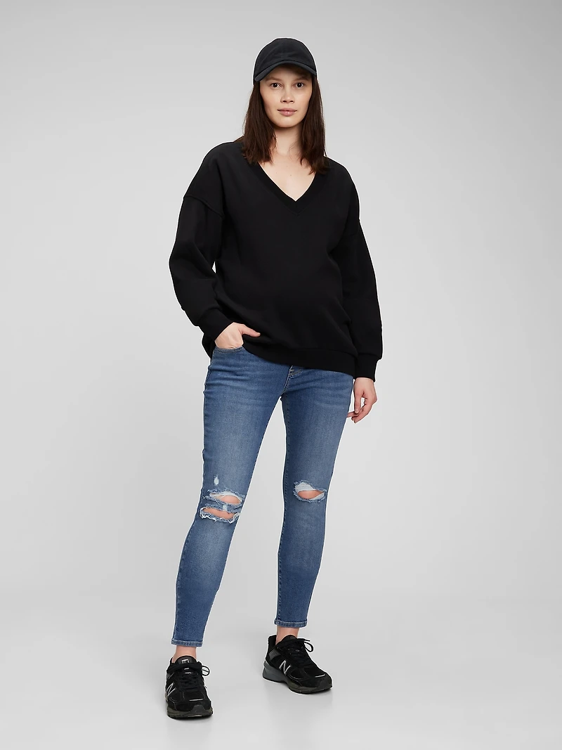 Maternity True Waistband Full Panel Skinny Jeans