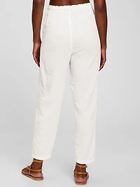 Crinkle Gauze High Rise Pull-On Pants