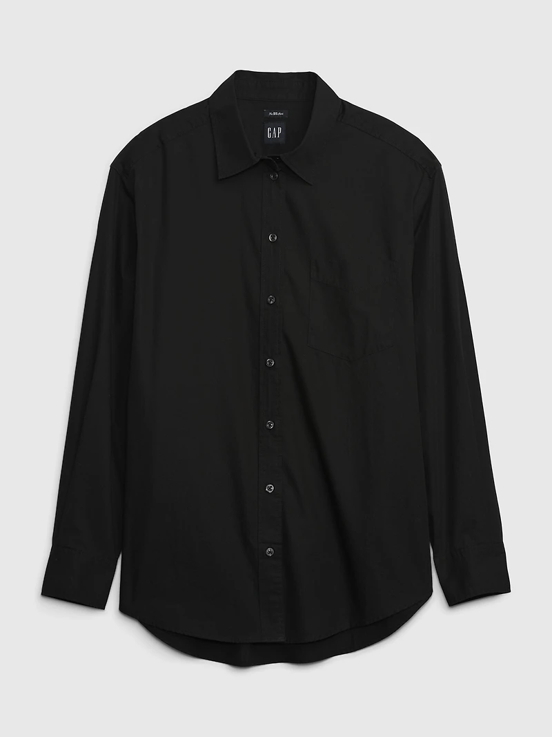 Organic Cotton Poplin Big Shirt