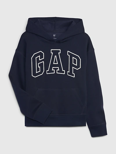 Chandail à capuchon à logo incurvé Vintage doux pour Enfant