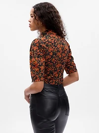 Featherweight Puff Sleeve Rib T-Shirt