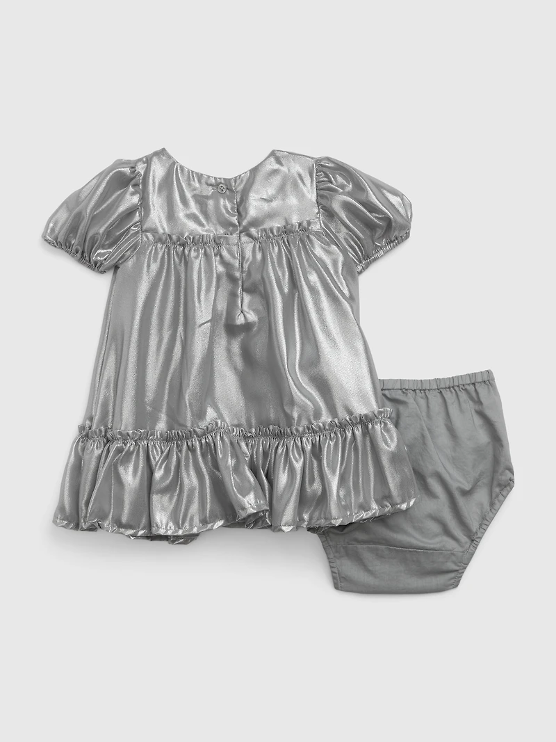 Baby Metallic Satin Dress