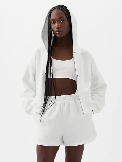 VintageSoft Crop Hoodie