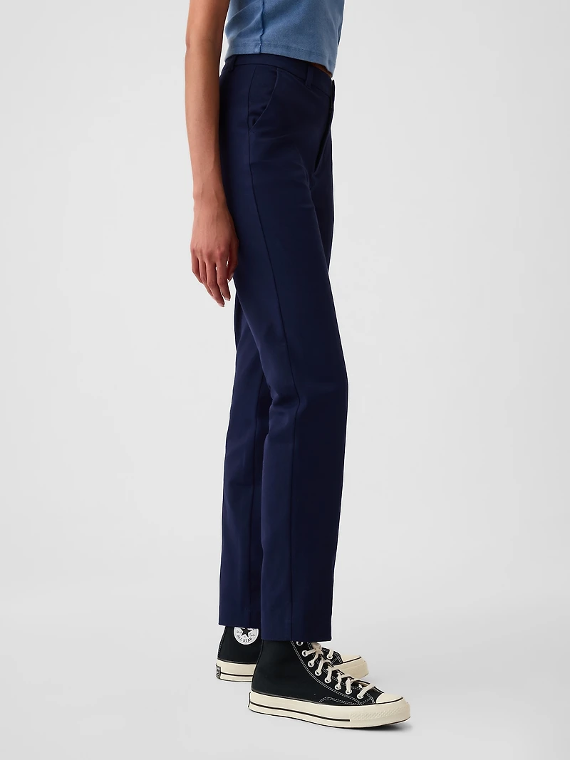 Mid Rise BiStretch Slim Ankle Pants