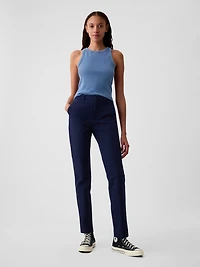 Mid Rise BiStretch Slim Ankle Pants