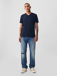 Cotton Jersey V-Neck T-Shirt