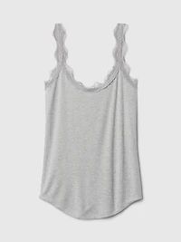 Mini Rib Lace PJ Tank Top