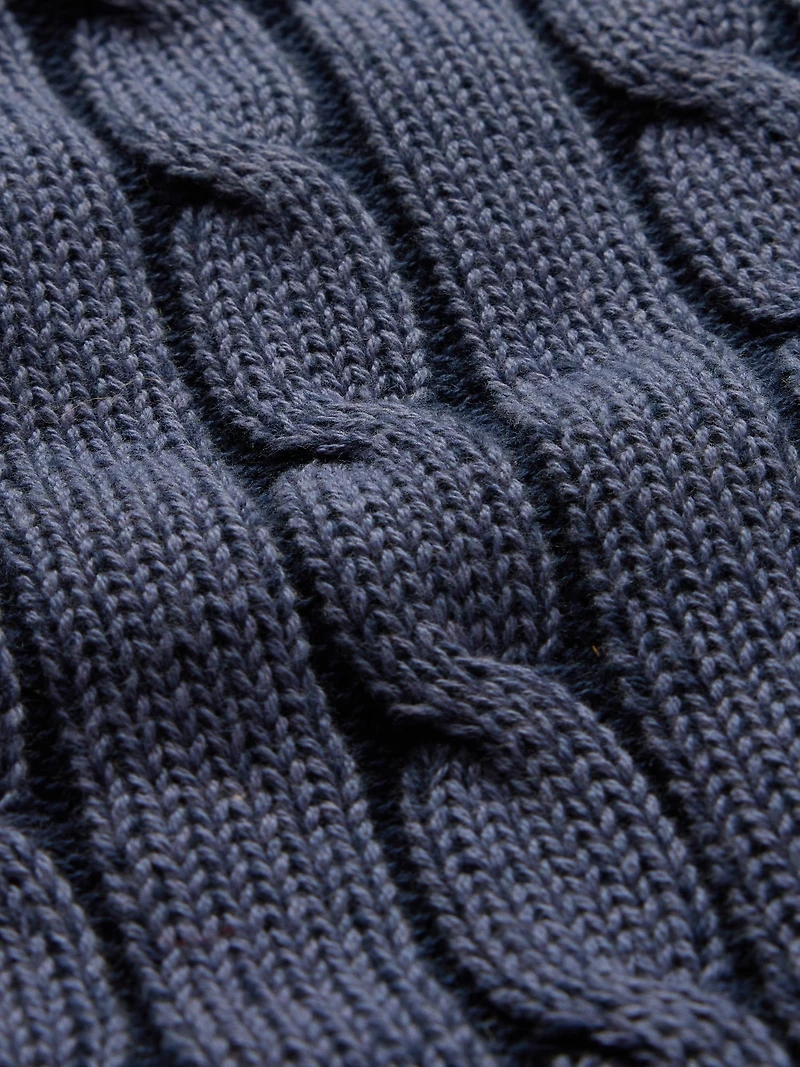 Kids Cable-Knit Crop Sweater