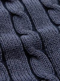 Kids Cable-Knit Crop Sweater