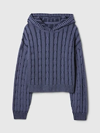 Kids Cable-Knit Crop Sweater