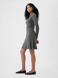 CashSoft Polo Shirt Sweater Mini Dress