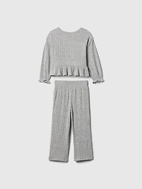 Baby & Toddler Softspun Ruffle Rib Outfit Set