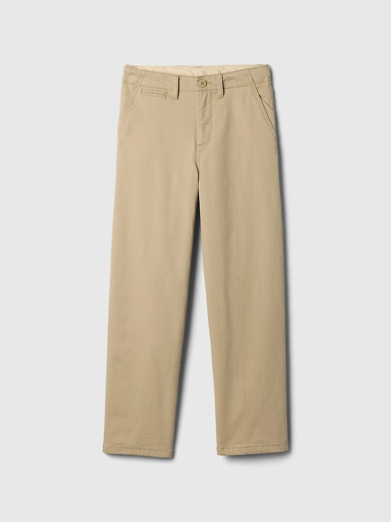 Kids Lined Modern Loose Khakis