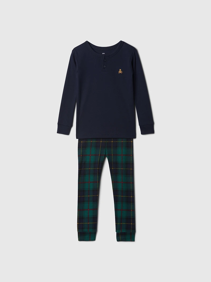 Pyjama henley en coton biologique brossé pour Bébé et Tout-petit