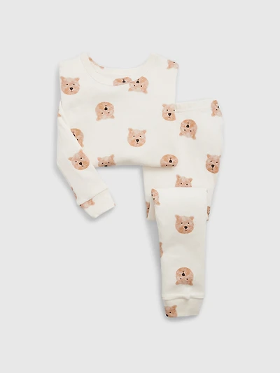 Pyjama en coton biologique brossé pour Bébé et Tout-petit