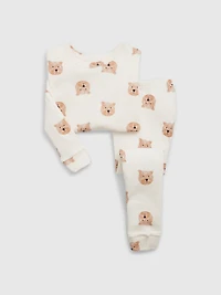 Pyjama en coton biologique brossé pour Bébé et Tout-petit