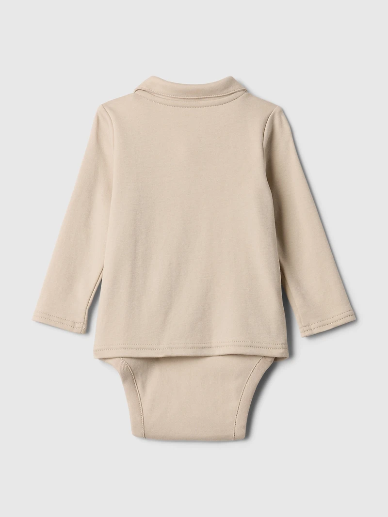 Baby Supima® Polo Shirt Bodysuit
