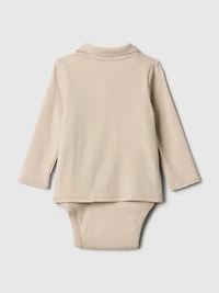 Baby Supima® Polo Shirt Bodysuit