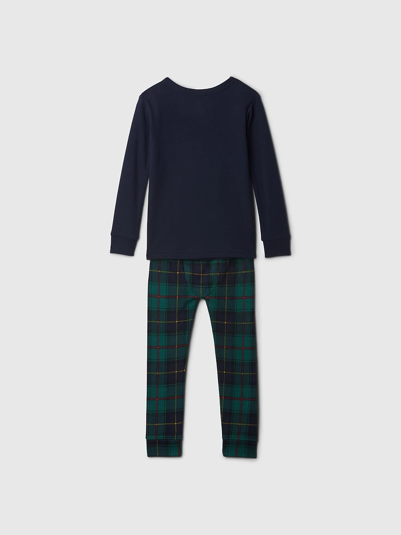 Pyjama henley en coton biologique brossé pour Bébé et Tout-petit