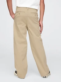 Kids Lined Modern Loose Khakis
