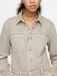 Denim Utility Jumpsuit