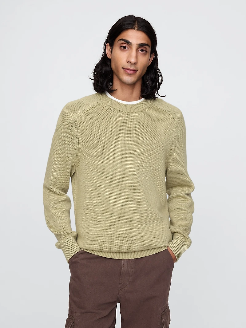 Raglan Crewneck Sweater