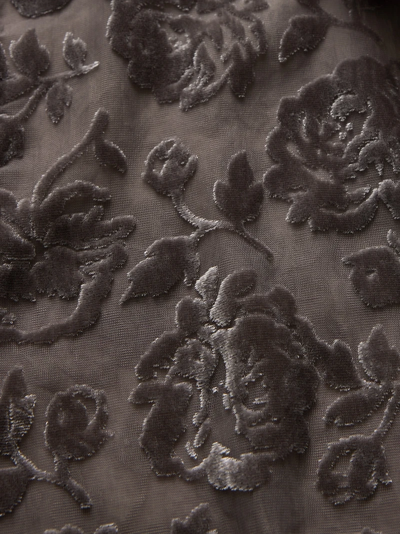 Recycled Velvet Crop Shirt