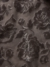 Recycled Velvet Crop Shirt