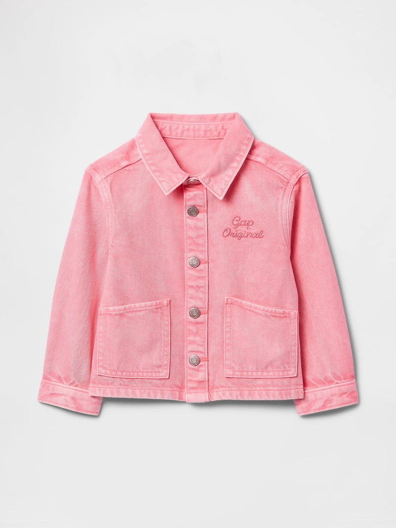Baby & Toddler UltraSoft Denim Logo Chore Jacket